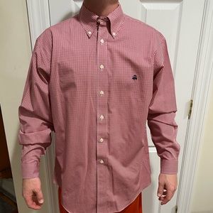 Men’s Checkered Button Down Dress Shirt